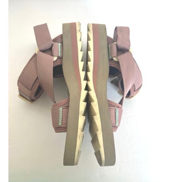 Merrell Comfort Pink Leather Buckle Strap Casual Sporty Slide Sandals Sz 7 - Picture 7 of 13